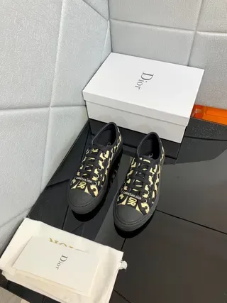 Dior B23 Leopard-Print Canvas Lifestyle Sneakers 7