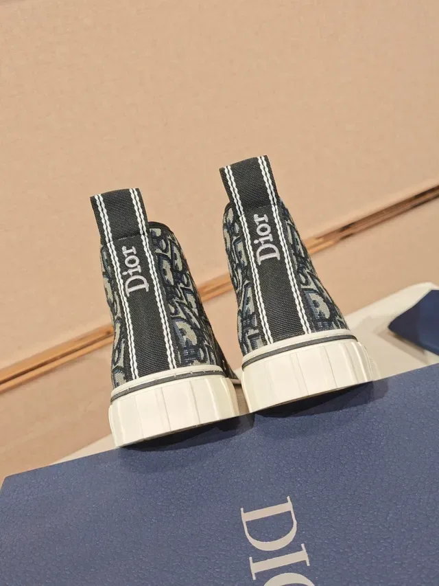 Dior B23 Monogram Canvas and Suede High-Top Lifestyle Sneaker 3