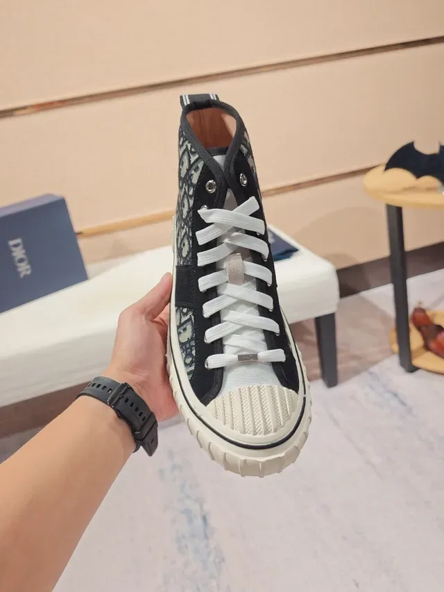 Dior B23 Monogram Canvas and Suede High-Top Lifestyle Sneaker 5