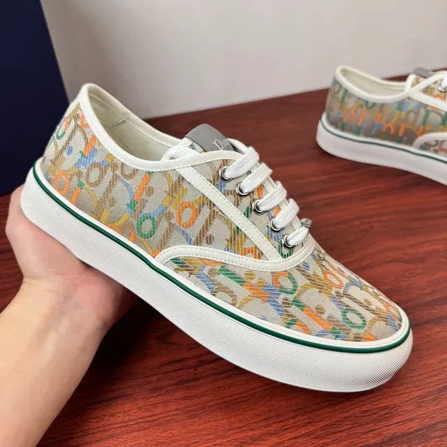 Dior B23 Monogram Canvas Low-Top Lifestyle Sneakers 4