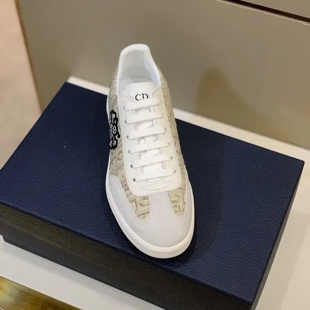 Dior B23 Monogram Canvas Skull Patch Lifestyle Sneakers 9