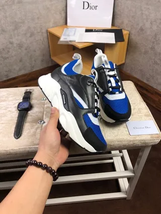 Dior B27 Blue Black White Chunky Sneakers 5