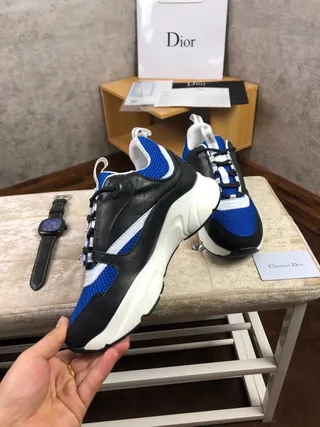 Dior B27 Blue Black White Chunky Sneakers 9
