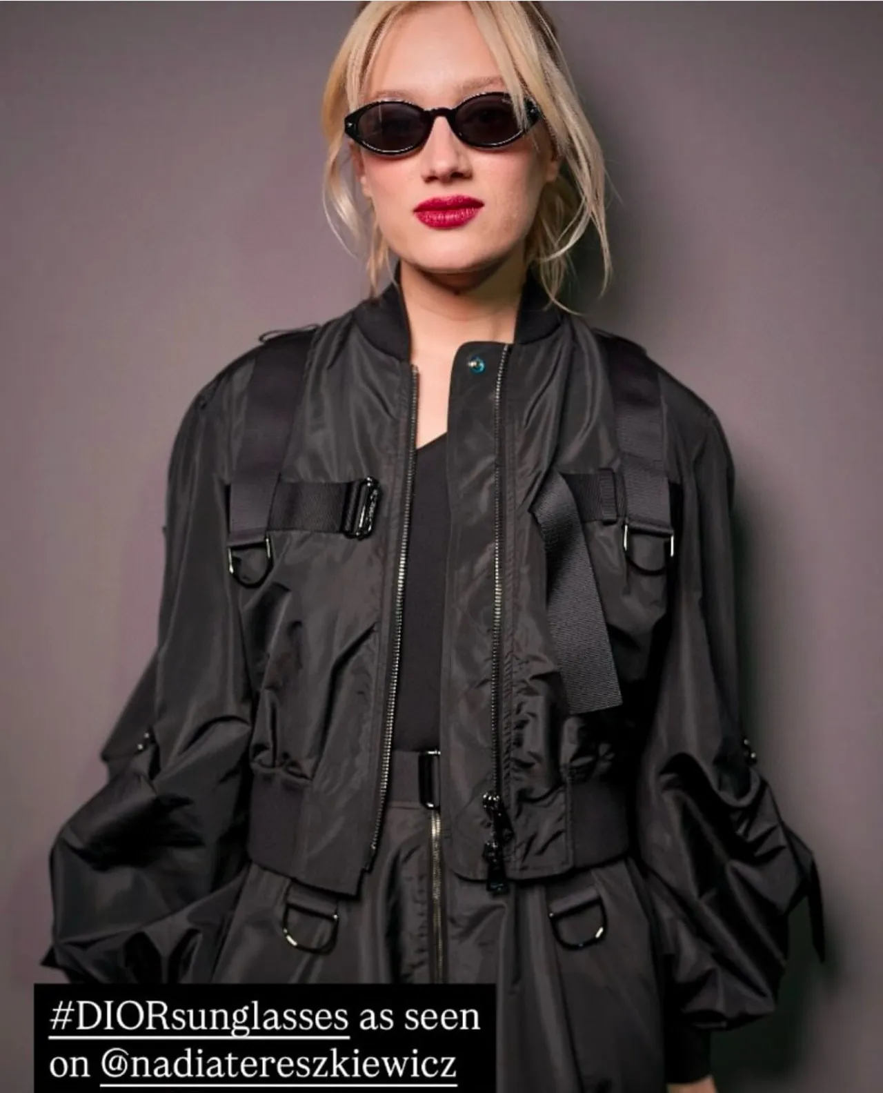 Dior B27 Narrow Oval Black Sunglasses 5