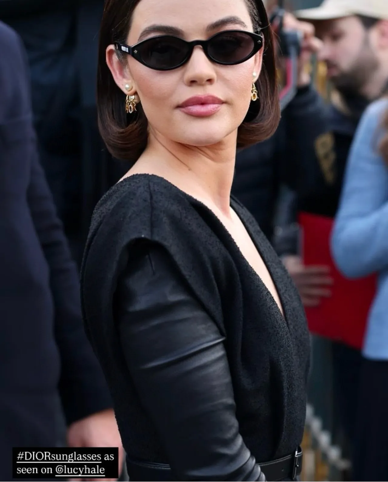 Dior B27 Narrow Oval Black Sunglasses 8