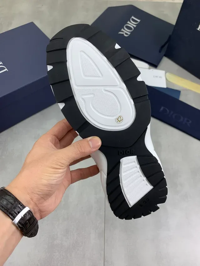 Dior B30 Baskets Lifestyle en Maille Blanche à Enfiler 2