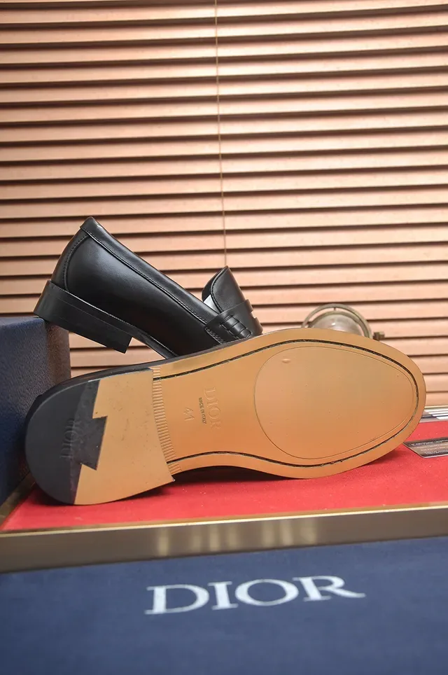 Dior Black Leather Penny Loafer 3