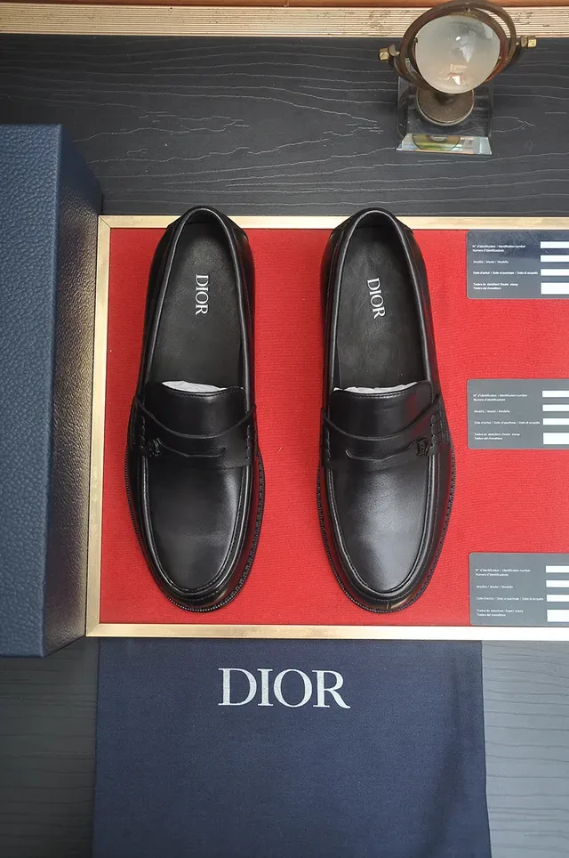 Dior Black Leather Penny Loafer 5