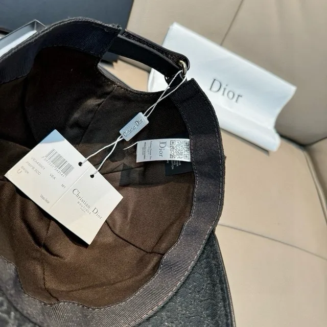 Dior Black Silver Oblique Monogram Jacquard Structured Six-Panel Baseball Cap 4