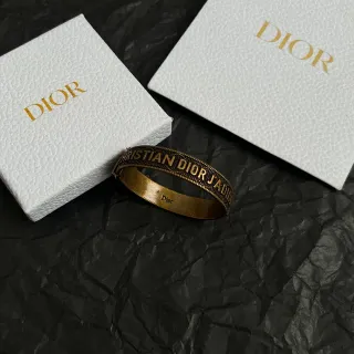 Dior J'adore Brazalete de latón grabado antiguo