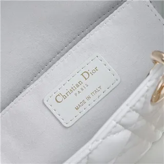 Dior Lady Dior Bourgogne Matelassé Cannage Anses Supérieures Cabas 2