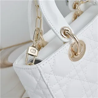 Dior Lady Dior Bourgogne Matelassé Cannage Anses Supérieures Cabas 6