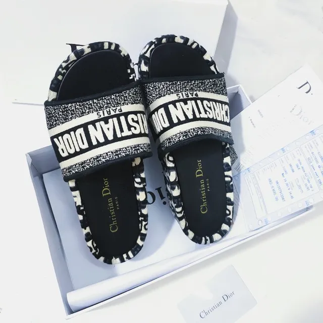 Dior Oblique Monogram Slide Slippers 3