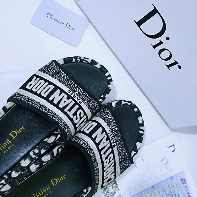 Dior Oblique Monogram Slide Slippers 5
