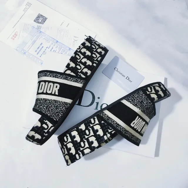 Dior Oblique Monogram Slide Slippers 6