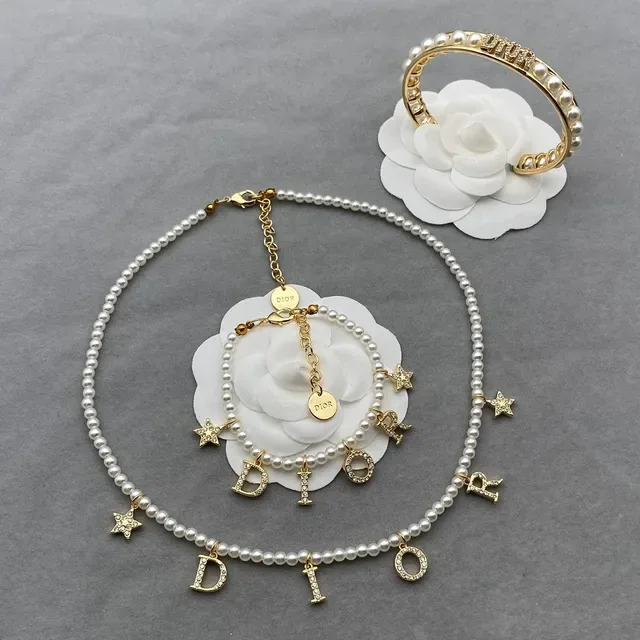 Dior Pearl-Embellished Open Cuff Bracelet 3
