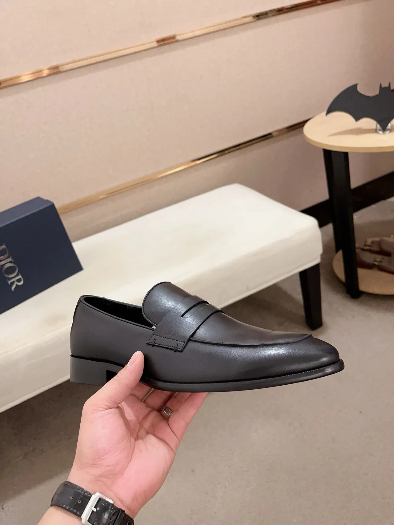 Dior Penny Loafer Black Leather Loafers 4