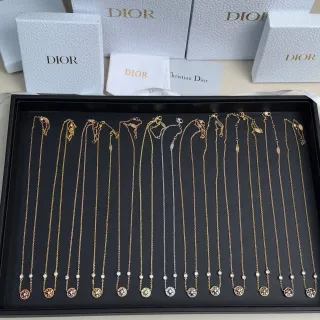 Dior Rose des Vents Delicate Compass Star Pendant Necklaces