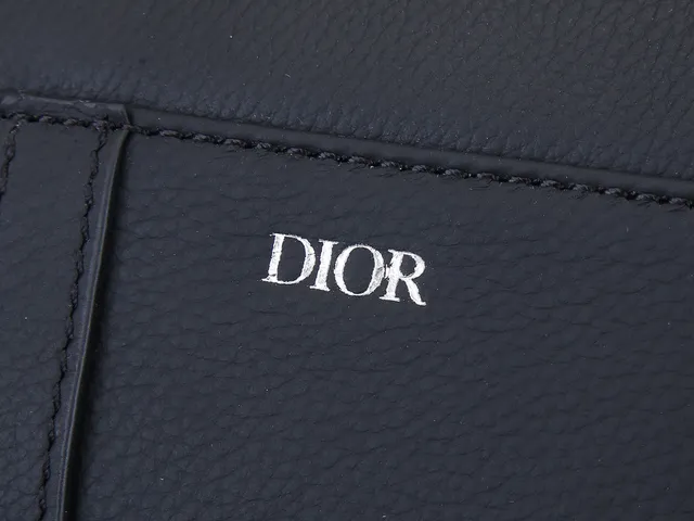 Dior Saddle Black Silver Structured Silhouette Smooth Material Saddle Bag 6