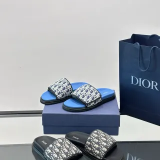 Dior Slide Oblique Monogram स्लिपर्स