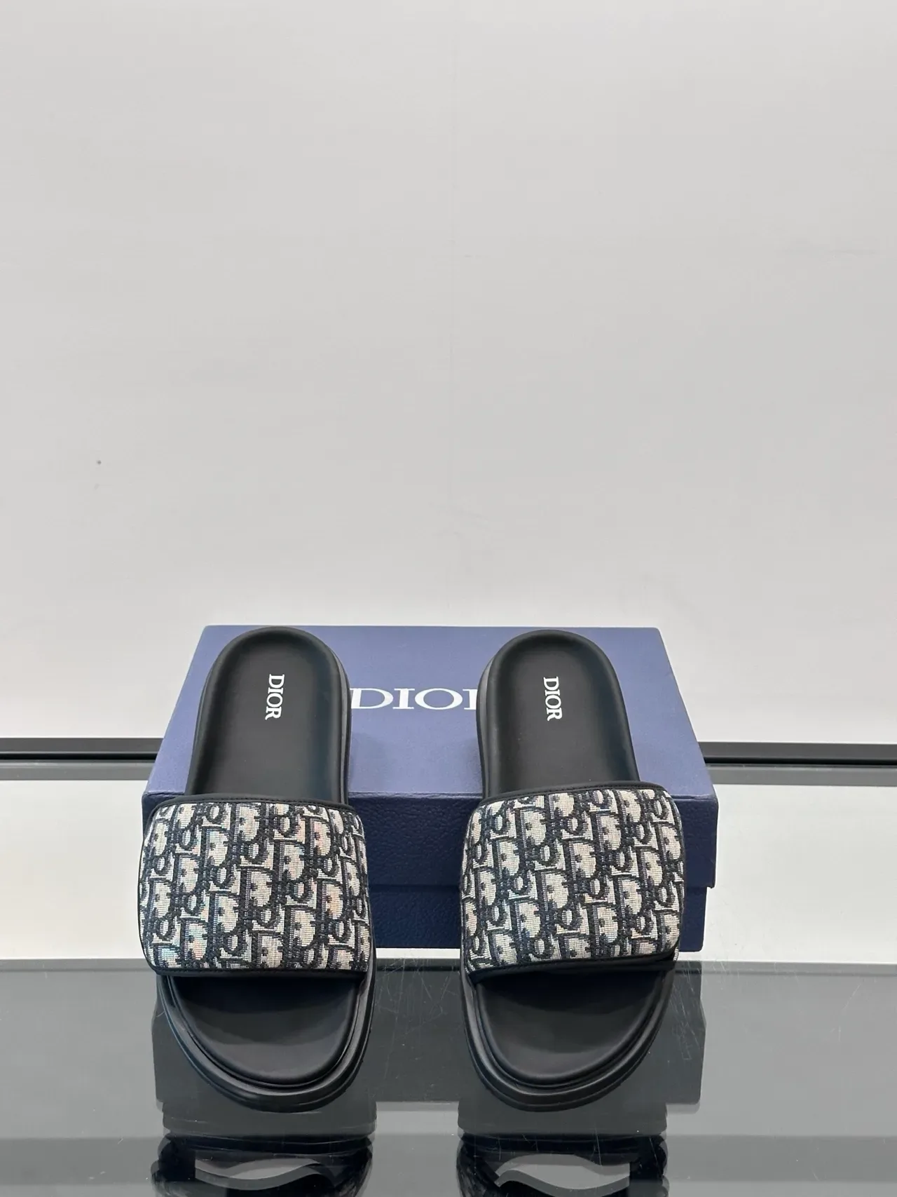 Dior Slide Oblique Monogram Slippers 6
