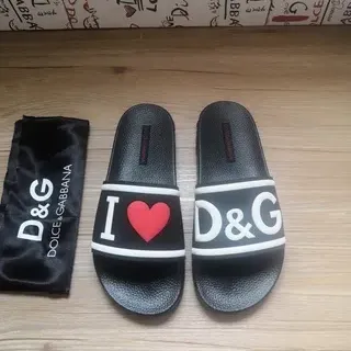 Dolce & Gabbana I Love D&G نعال سوداء