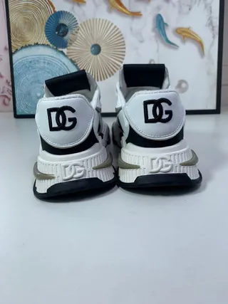 Dolce & Gabbana NS1 White Black Sole Multi-Panel Construction Chunky Sneakers 8