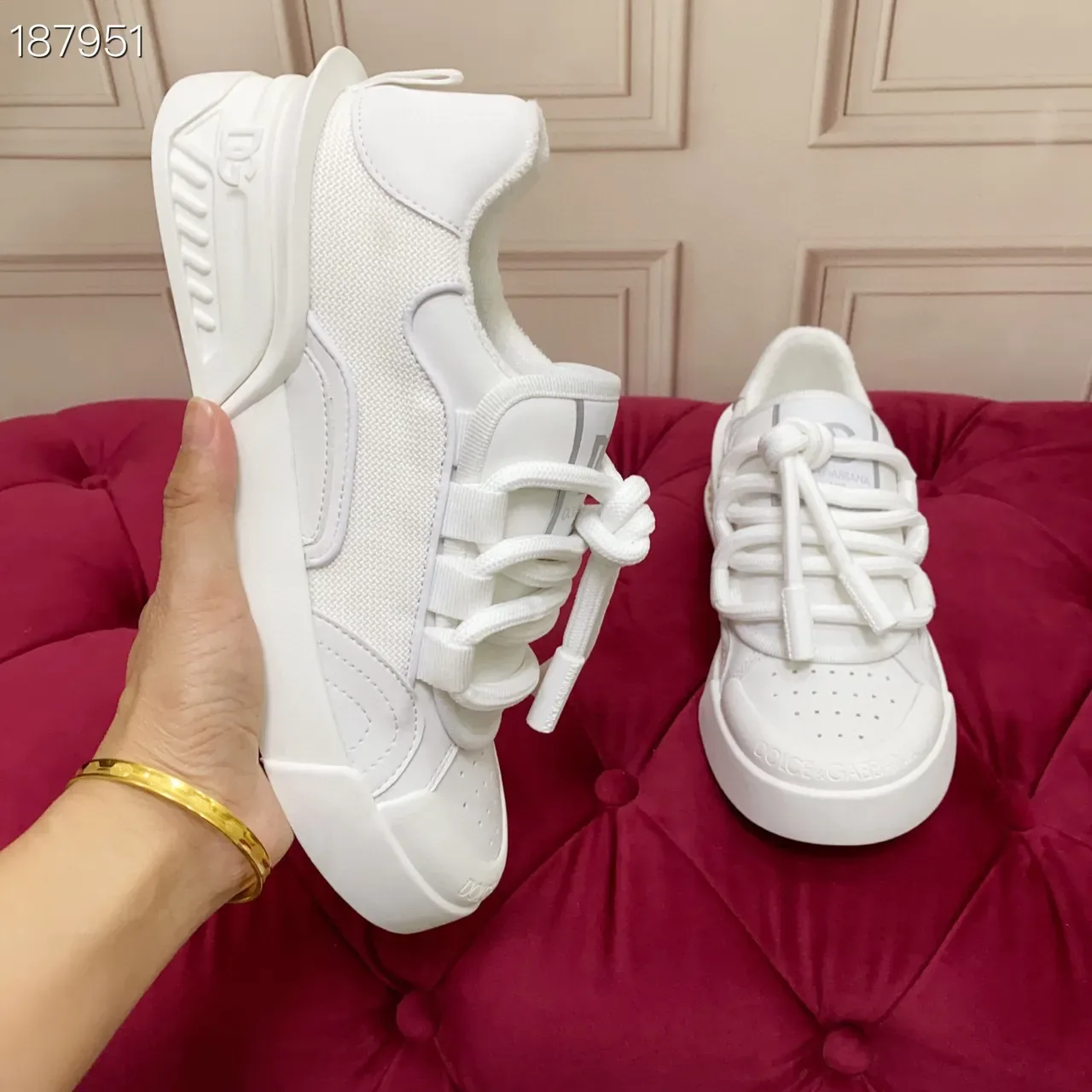 Dolce & Gabbana NS1 tênis lifestyle chunky branco 7