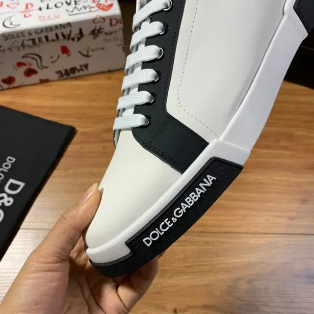 Dolce & Gabbana Portofino Sneakers lifestyle branco e preto 3