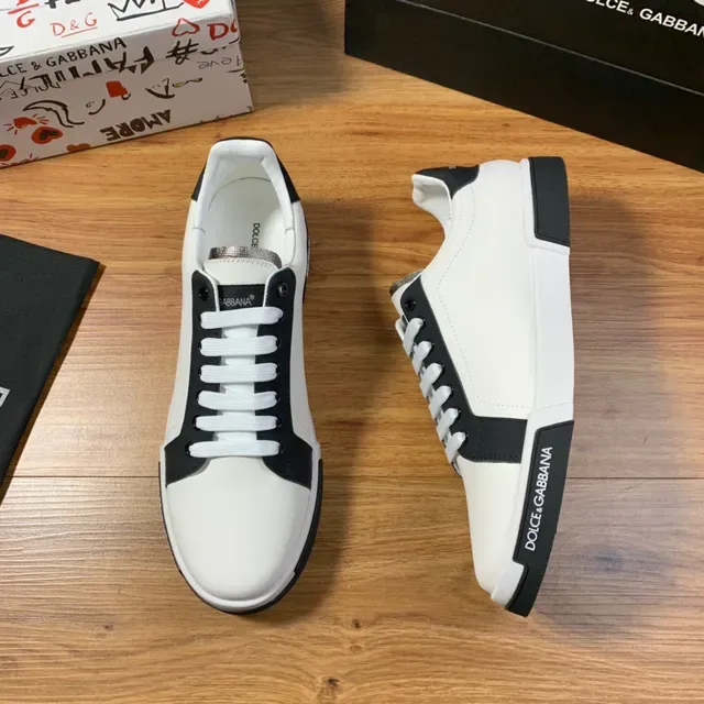 Dolce & Gabbana Portofino Sneakers lifestyle branco e preto 5