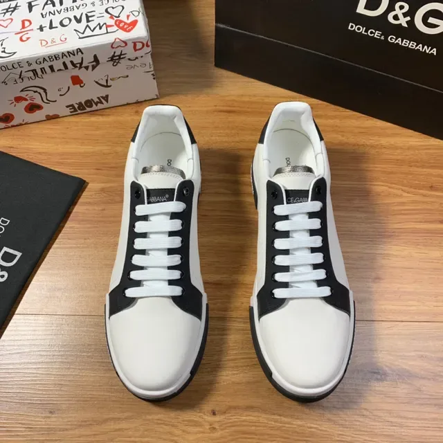 Dolce & Gabbana Portofino Sneakers lifestyle branco e preto 8