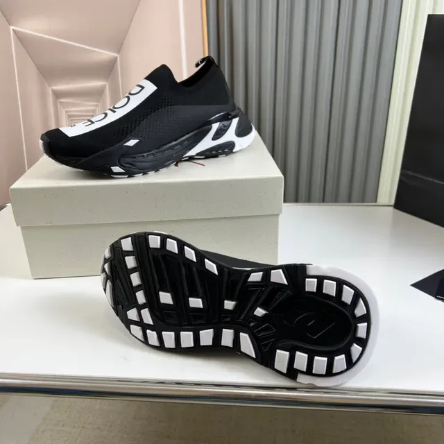 Dolce & Gabbana Speed Trainer tênis lifestyle pretos e brancos 2