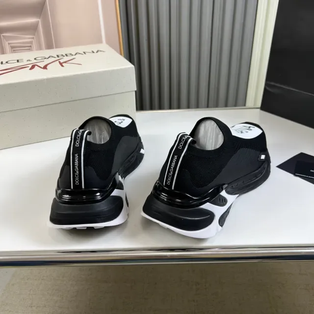 Dolce & Gabbana Speed Trainer tênis lifestyle pretos e brancos 7