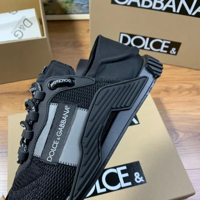 Dolce & Gabbana Black Mesh Lifestyle Sneaker 3