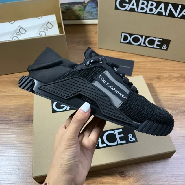 Dolce & Gabbana Black Mesh Lifestyle Sneaker 5