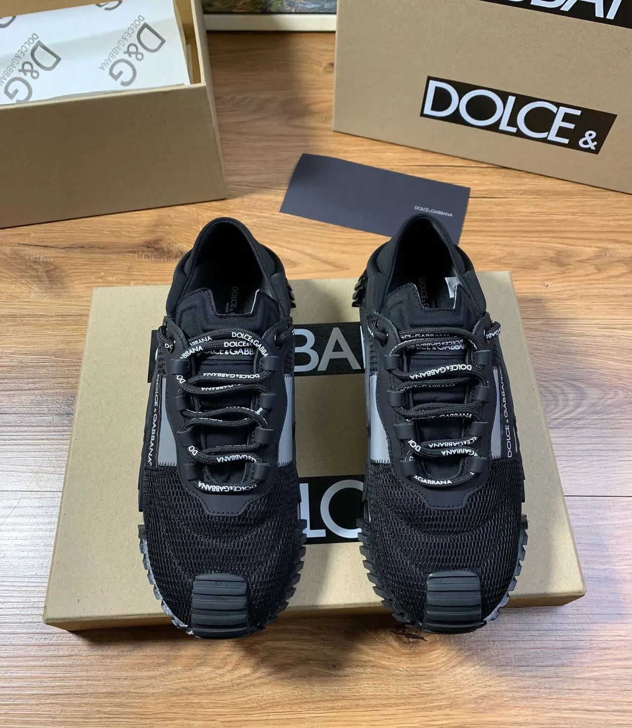 Dolce & Gabbana Black Mesh Lifestyle Sneaker 9