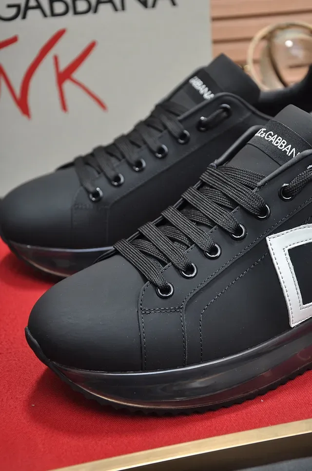 Dolce & Gabbana DG Logo Black White Lifestyle Sneaker 3