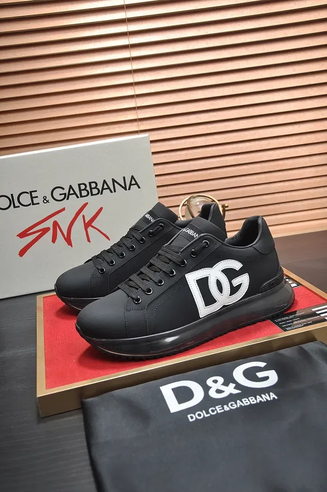 Dolce & Gabbana DG Logo Black White Lifestyle Sneaker 7