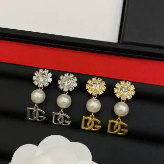Dolce & Gabbana DG Pearl Crystal Drop Earrings