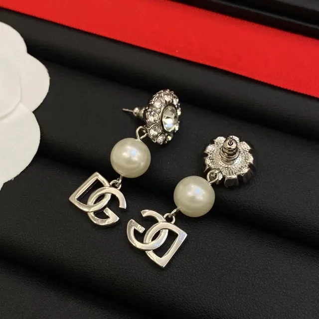 Dolce & Gabbana DG Pearl Crystal Drop Earrings 4