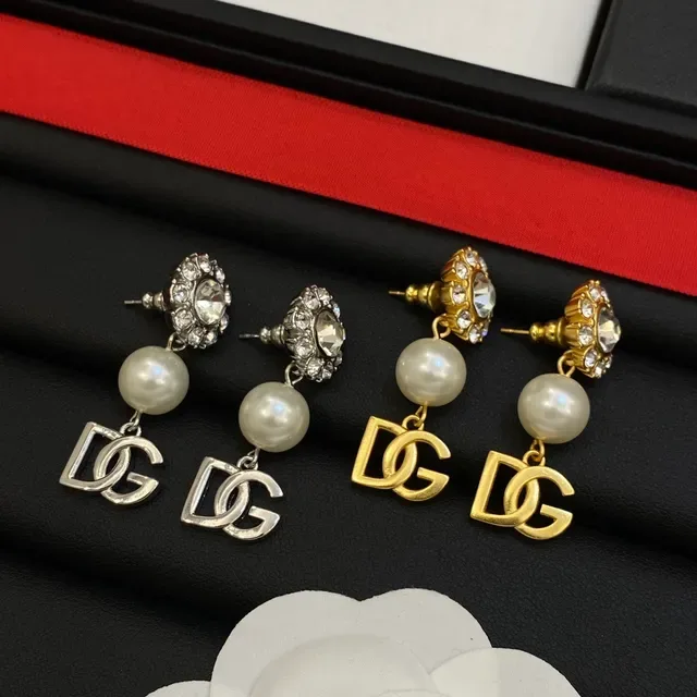 Dolce & Gabbana DG Pearl Crystal Drop Earrings 6