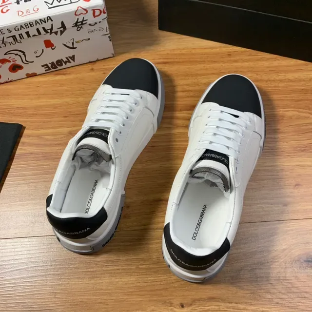 Dolce & Gabbana Two-Tone Leather Lifestyle Sneakers 5
