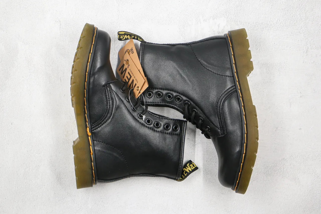 Dr. Martens 1460 Black Smooth Leather Martin Boots 10
