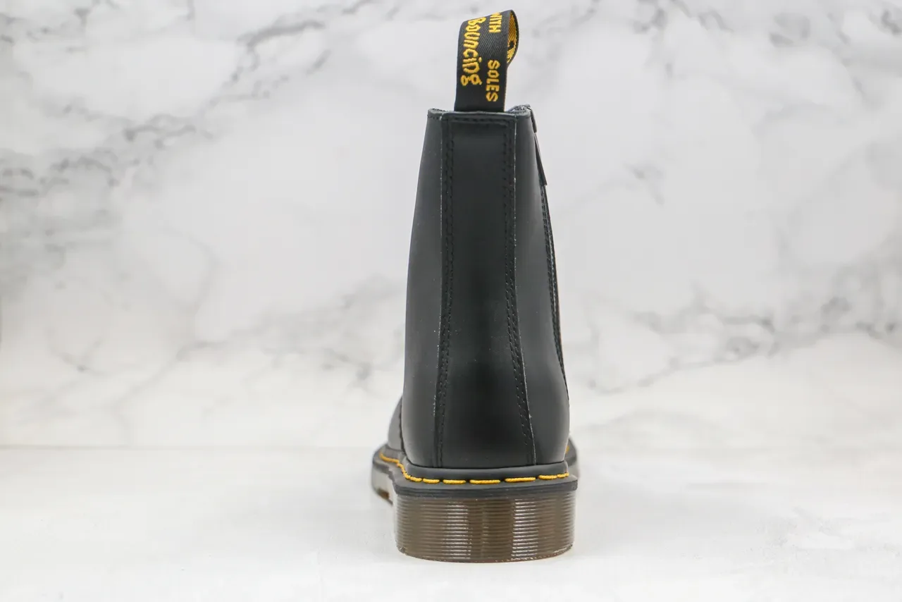 Dr. Martens 1460 Black Smooth Leather Side-Zip Martin Boots 3