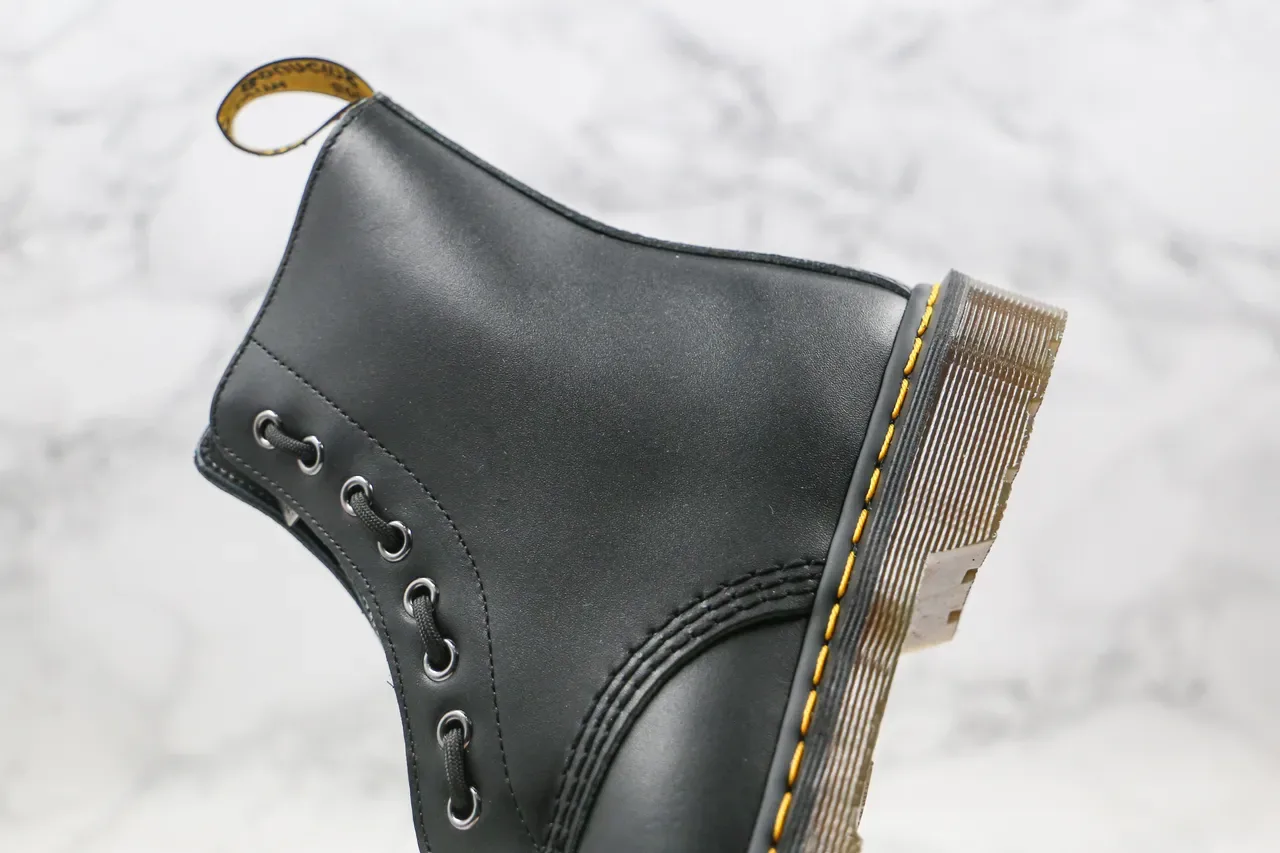 Dr. Martens 1460 Black Smooth Leather Side-Zip Martin Boots 5