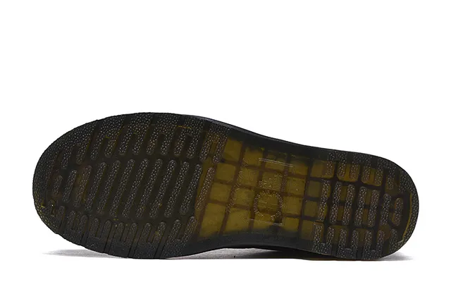 Dr. Martens 1460 Botas Martin Cuero Negro Suave Costura Amarilla 13