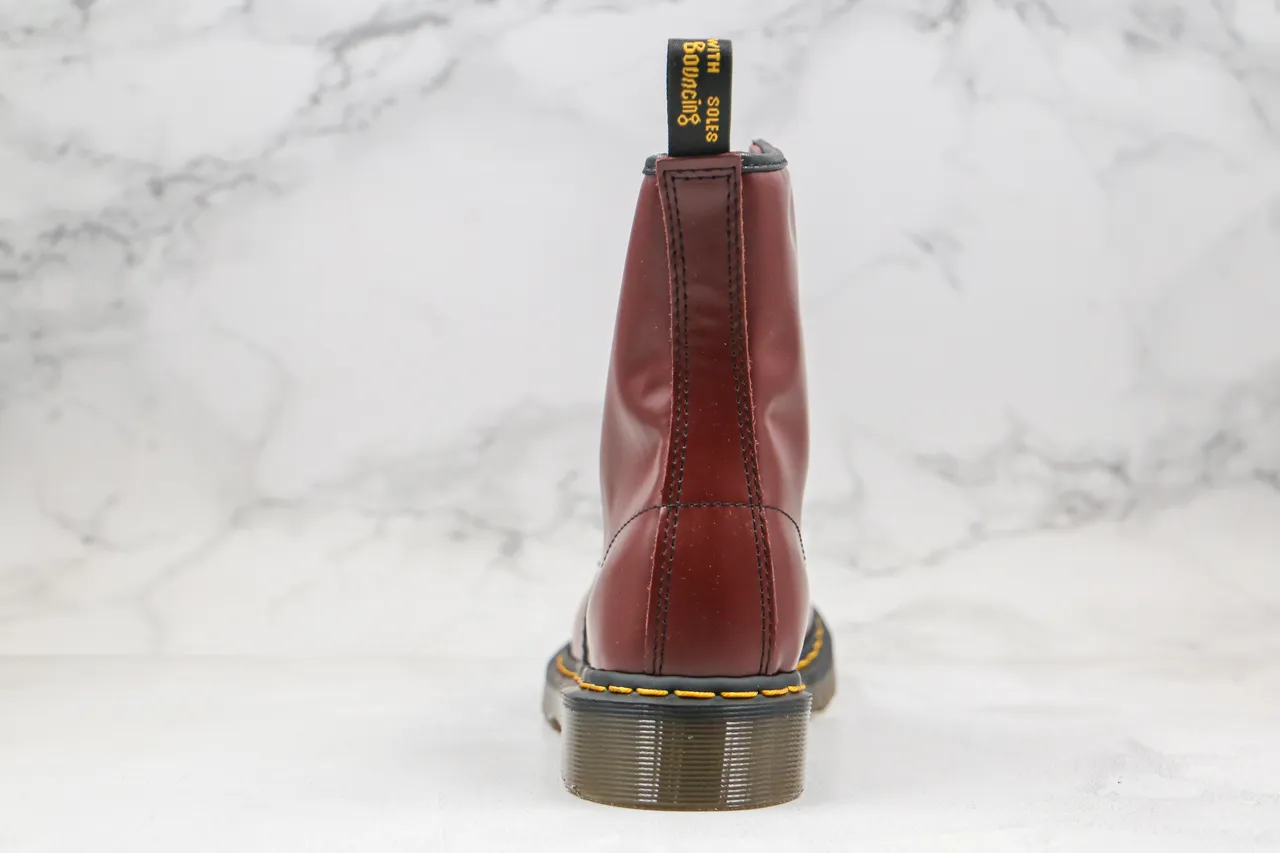 Dr. Martens 1460 Burgundy Smooth Leather Martin Boot 2
