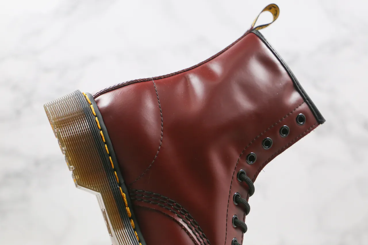 Dr. Martens 1460 Burgundy Smooth Leather Martin Boot 5