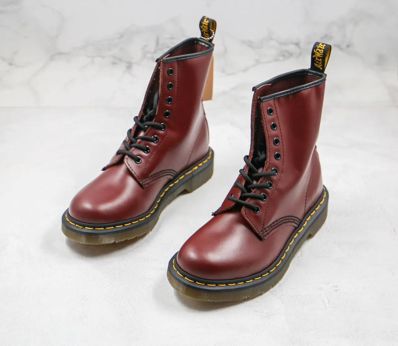 Dr. Martens 1460 Burgundy Smooth Leather Martin Boot 8