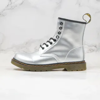 Dr. Martens 1460 Metallic Silver 8-Eyelet Martin Boot